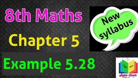 TN 8th class maths Chapter 5 example 5.28|8th maths 5th chapter example 5.28|Super brain mathematics