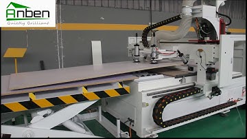Nesting application ATC cnc router machine auto loading and off-loading