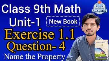 Class 9th Math New book Exercise 1.1 Sol Question 4-Exercise 1.1 Q4, Class 9 Math E.X 1.1- PCTB