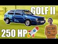 Golf mk2 250 hp  prsentation  maroc