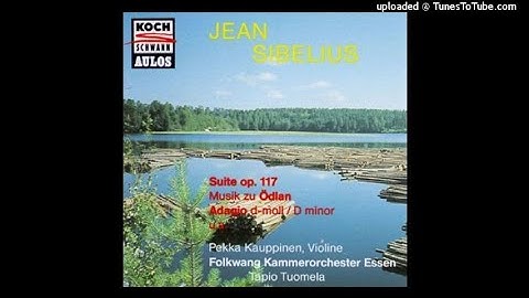 Jean Sibelius : Presto for string orchestra (1894), arranged from the String Quartet Op. 4