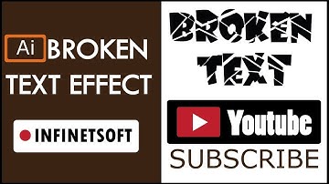 Illustrator Tips and tricks Broken Text Effect By infinetsoft
