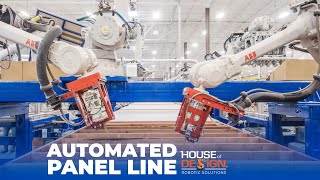 Automated Modular Wall Panel Production Line for Modular Construction- Robots build homes at Autovol