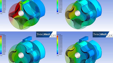 CFX Berlin-Video: CFD Simulation of Internally Geared Positive Displacement Machines
