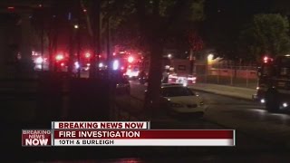 Fire breaks out at home on 10th and Burleigh