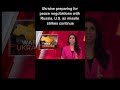 Ukraine preparing for peace negotiations with Russia, U.S. as missile strikes continue