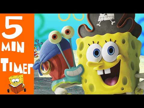SpongeBob 5-Minute Timer ⏰ | Featuring the Bikini Bottom Crew | Classroom Timer  | Lo-Fi Music 