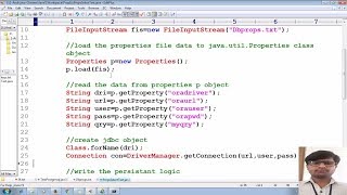 70 Advanced Java Tutorial | Reading Database Connection Properties file Postgresql | adv java