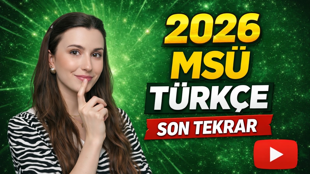 2026 MSÜ TÜRKÇE SON TEKRAR  | Sınavdan Önce Mutlaka İzle