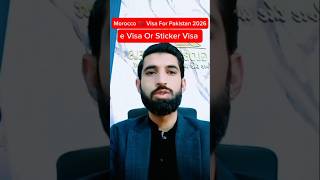 Morocco e Visa or Sticker Visa Complete Guide 2026 #morocco #amglobaltravels #shorts #youtubeshorts
