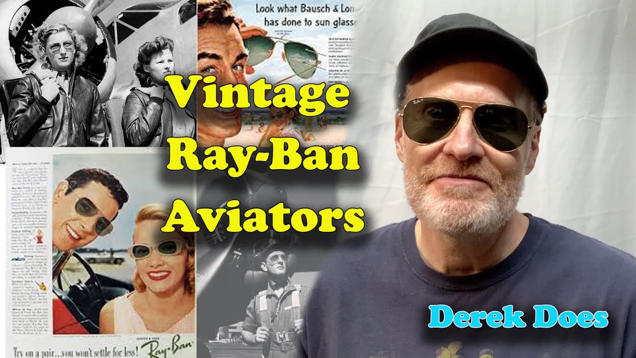 Винтажные солнцезащитные очки-авиаторы Ray-Ban.