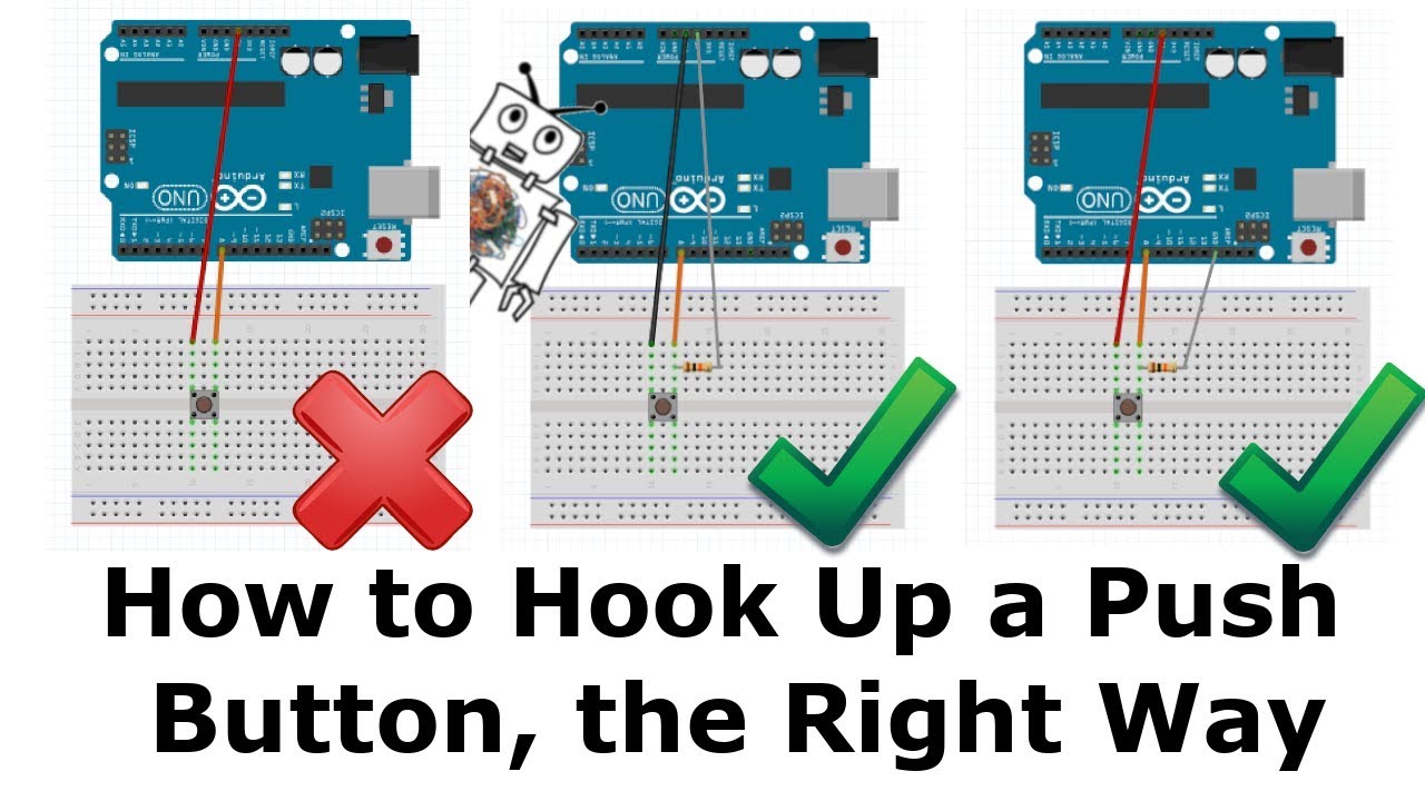 How To Hook Up A Push Button For Robotics Projects Youtube