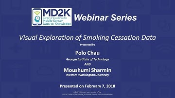 Visual Exploration of Smoking Cessation Data, presented by Polo Chau and Moushumi Sharmin