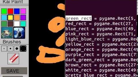 Basic Paint Program with Pygame