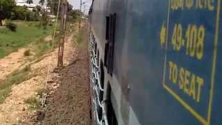 Simhadri Express Entering Into Anaparti Railway Station