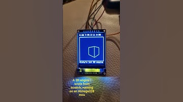 A 3D engine running on an Arduino Uno R3.