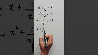Algebra Trick 🔥 | √x + 1/√x = 5 → find x² + 1/x² 😳 #maths #sscresoning #sscmalayalam
