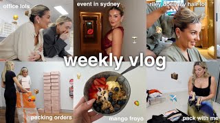 weekly vlog 💌 sydney, packing orders, froyo + getting my ear suctioned lol