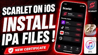 [NEW] Install Scarlet on iOS (iOS 15 to iOS 27 Beta) | Install IPA Files on iPhone/iPad Without PC