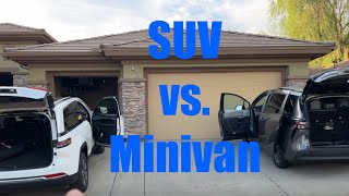 Sports Performance SUV vs Minivan, the ultimate rental car decision.