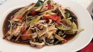 놀라운! 군침이 싹 도는 태국 파파야 샐러드 맛집 / amazing! Mouth-watering Thai papaya salad restaurant