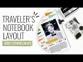 Traveler's Notebook Layout 2022 | DT Studio Calico Note To Self Kit Unboxing