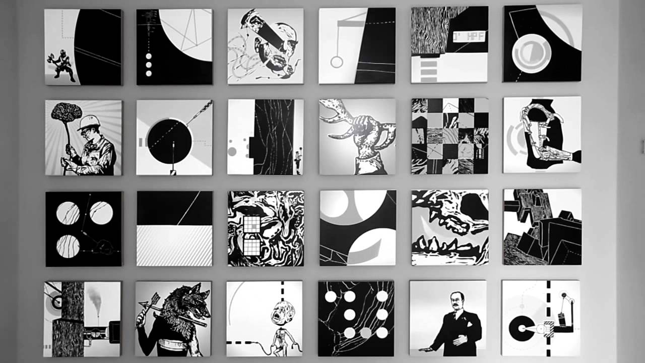 MECANIQUES DISCURSIVES - animated canvas - at LKFF Art & Sculpture Projects