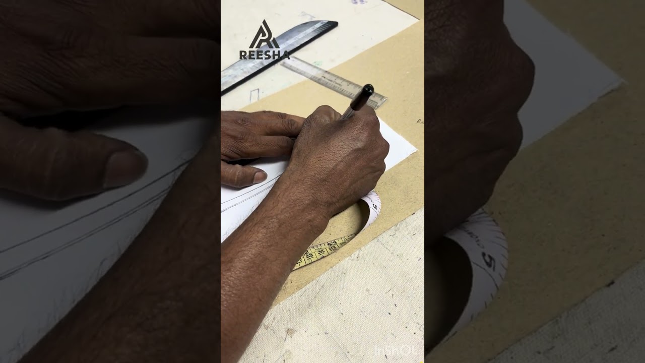 How to draft and cut the shirt collar 