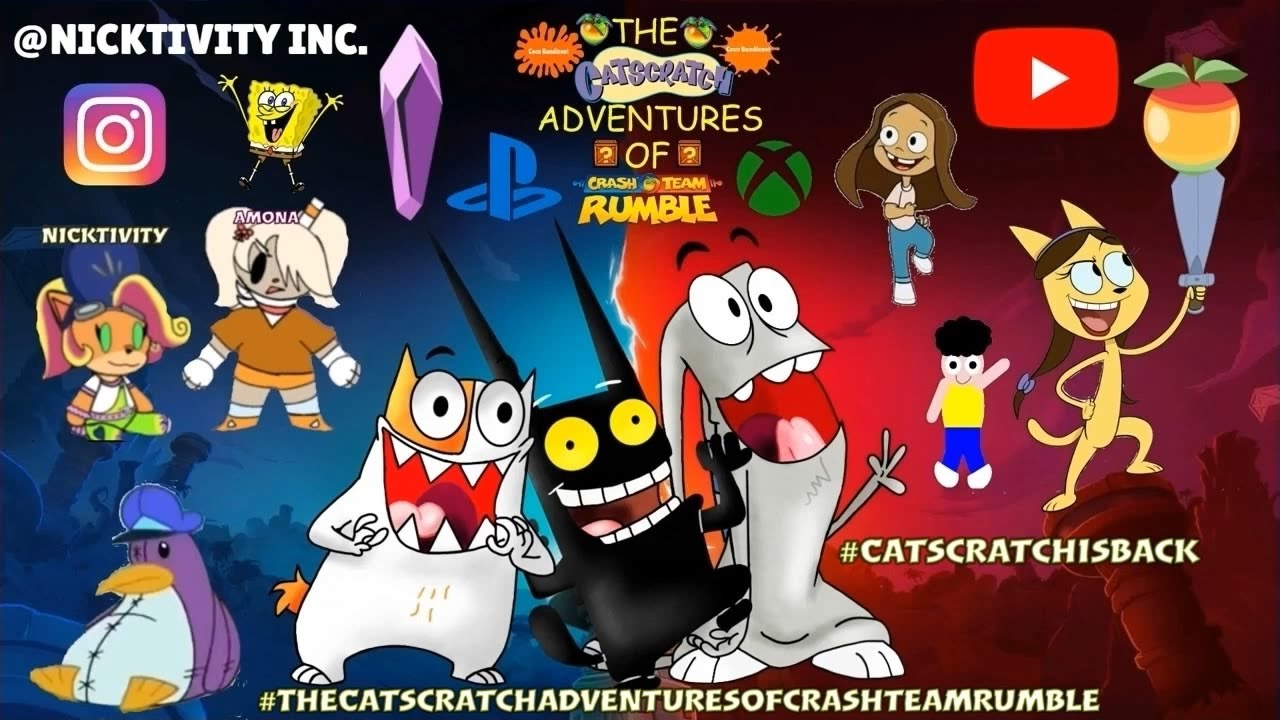How the Catscratch series got linked into Crash Team Rumble #Catscratchisback