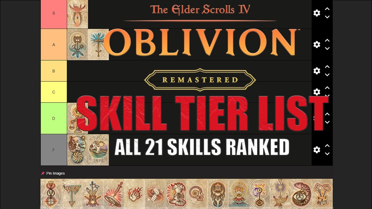 From Meh to Masterclass: Oblivion’s FULL Skills Tier List | Oblivion Remastered 