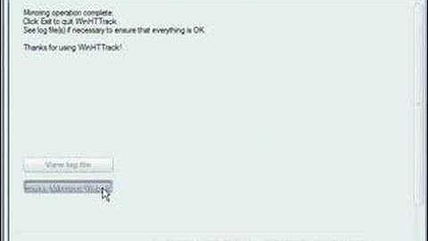 WinHTTrack Demonstration