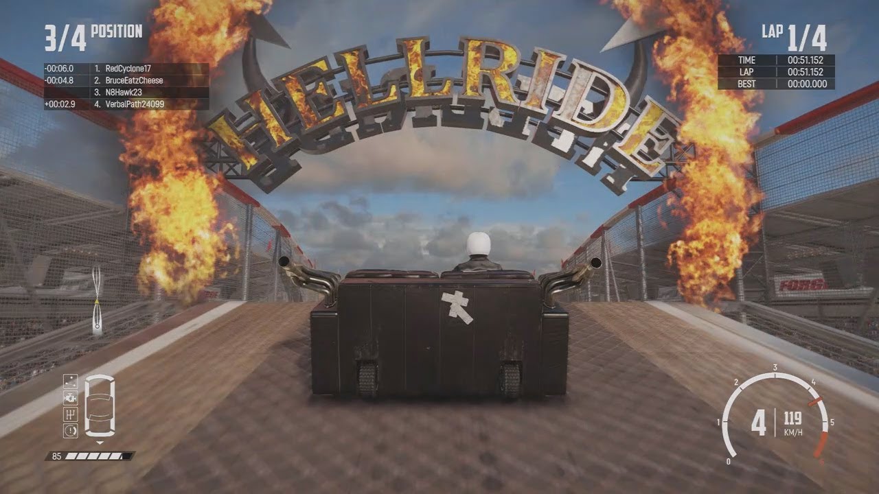 Wreckfest Multiplayer gameplay - Couches on Hellride with chat - YouTube