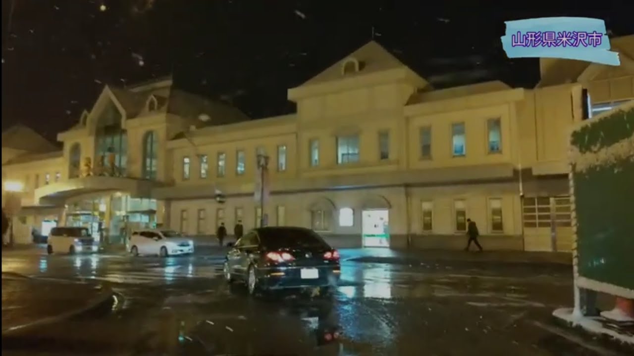 ☃夜の米沢市内をグルグル巡る　山形・米沢〜田舎ドライブ〜