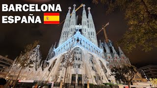 Barcelona España 🇪🇸 - Sagrada Familia - Montjuic - Tibidabo - Park Güell - 4K