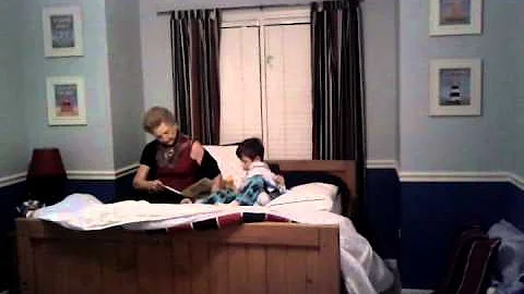 Janice Greco reading to her Grandson Jonathan