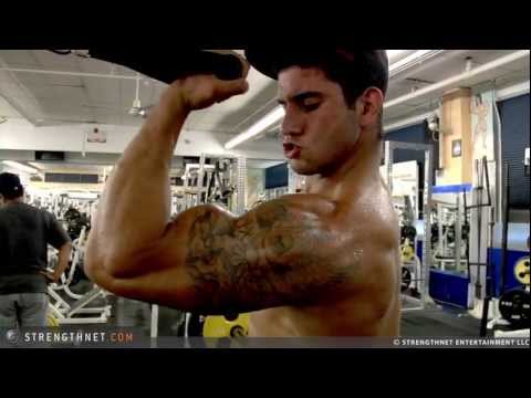 IFBB Pro Dean Michael Fazzolari Works Biceps and T...