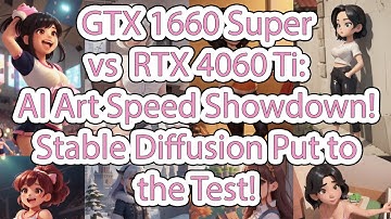 GTX 1660 Super vs RTX 4060 Ti: AI Art Speed Showdown! Stable Diffusion Put to the Test!