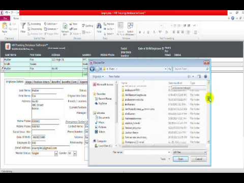 Employee Database for Human Resources (HR) - YouTube
