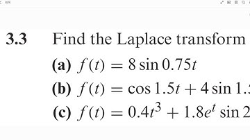 Laplace transform exercise 풀이(라플라스 변환 예제 풀이)