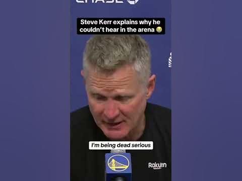 Steve Kerr isn’t a fan of the arena music #shorts - YouTube