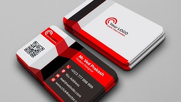 Professional 3d visiting card design in coreldraw beginner | 3d modern business card