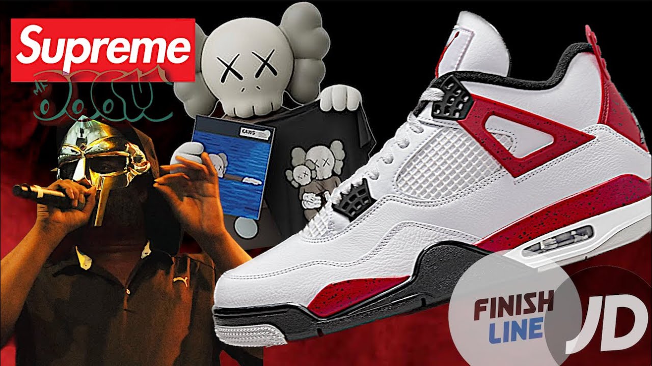 LETS GO! SUPREME MF DOOM, JORDAN 4 RED CEMENT EA & KAWS UNIQLO 