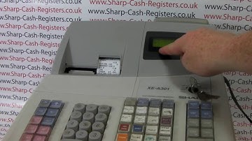 Sharp XE-A301 / XEA301 How To Turn The Receipt Off (Or On)