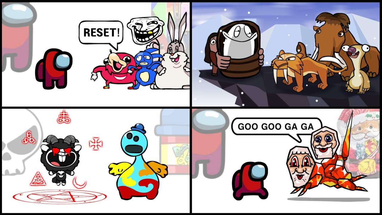 Mini Crewmate Kills Steal a Brainrot Characters | Among Us