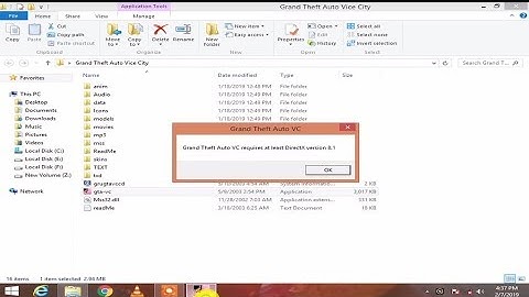 DirectX version 8.1 problem in Windows 8