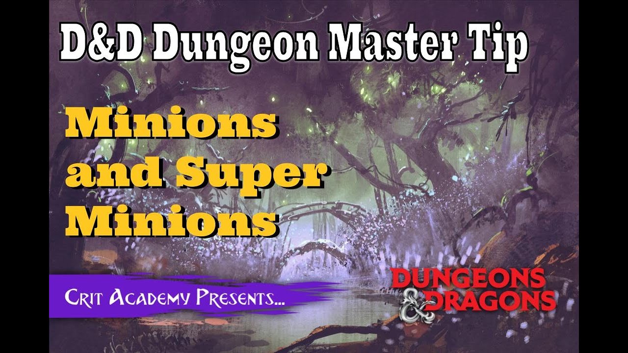 D&D DM Tip | Minions and Super Minions | 1 Minute Dungeons & Dragons DM Tips
