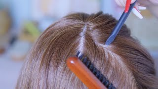 High Quality ASMR Scalp Check with Wooden Comb ｜No Talking