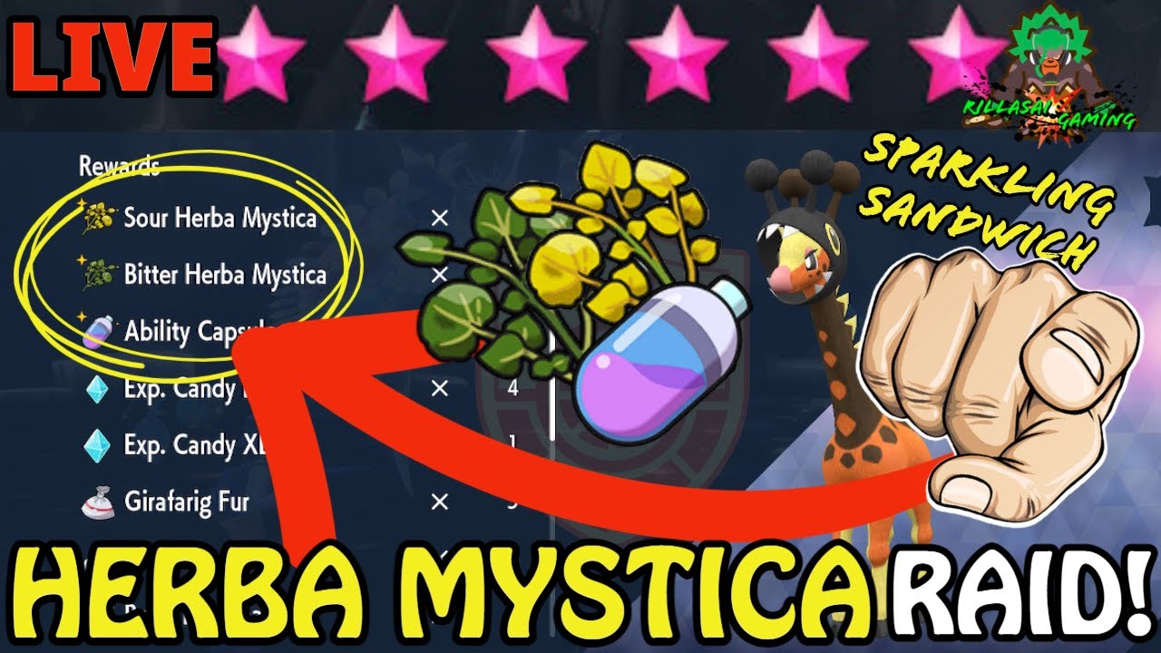 ⭐⭐⭐⭐⭐⭐ HOSTING HERBA MYSTICA for VIEWERS in Pokémon Scarlet