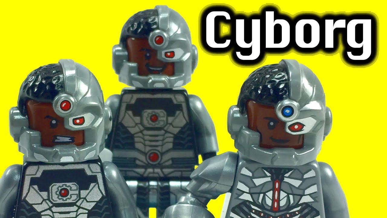 LEGO Cyborg Minifigure Collection Comparison