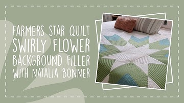 How-to Machine Quilt a Swirly Flower Background Filler with Natalia Bonner